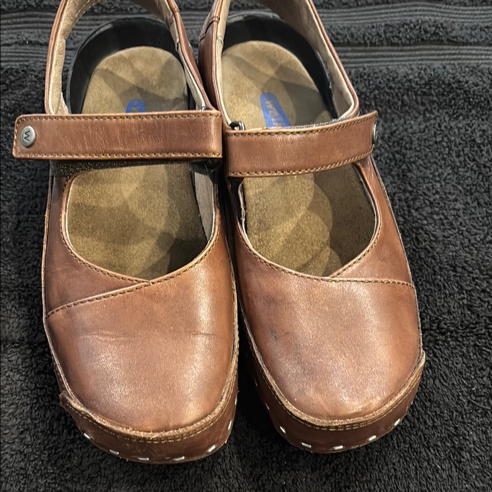 Wolky Brown Dress Shoes with Moccasin Design